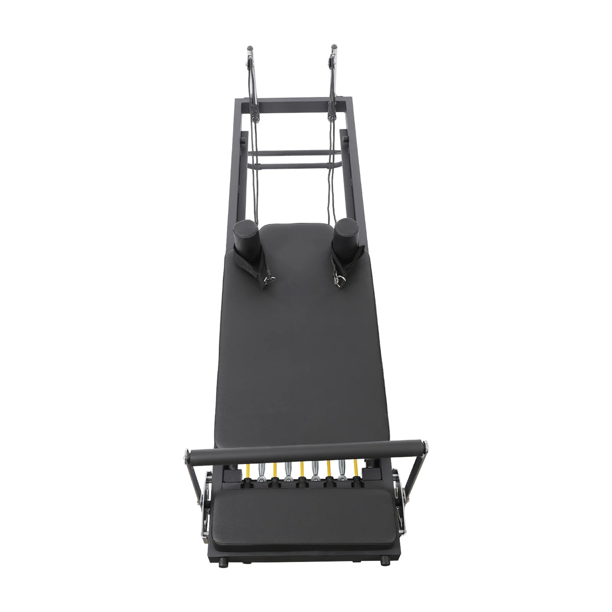 Foldable Pilates Reformer Machine Portable Fitness Equipment Multifunctional Yoga Fitness Equipment Pilates Exercise Equipment Grey/Black Use in Homes/Offices/Yoga Studios/Gyms