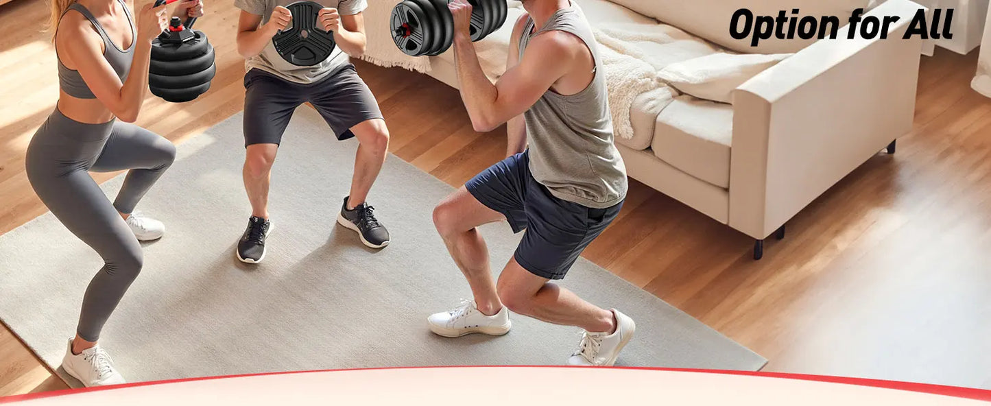 FITPLAM 5-in-1 Adjustable Dumbbell Set (20–90 LB)