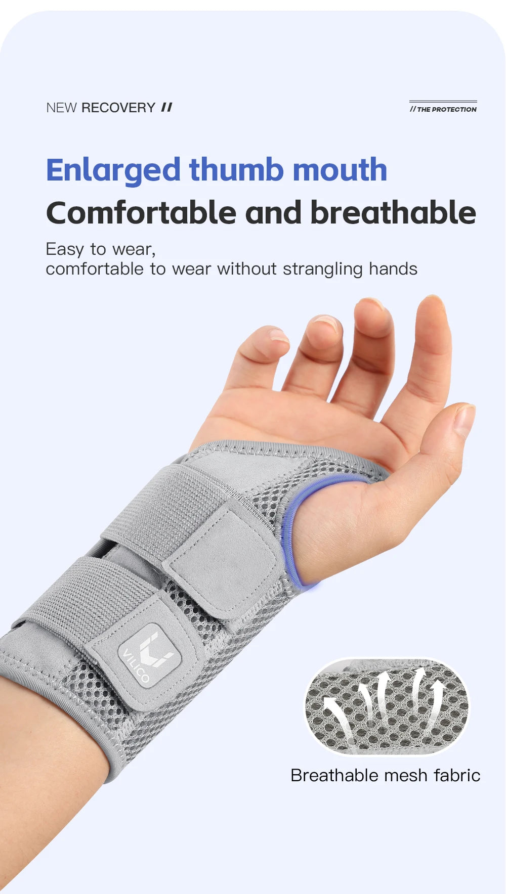 Wrist Brace for Carpal Tunnel Support Brace with Splints Hand Support for Arthritis Tendonitis Sprain Injuries Wrist Pain 1PC