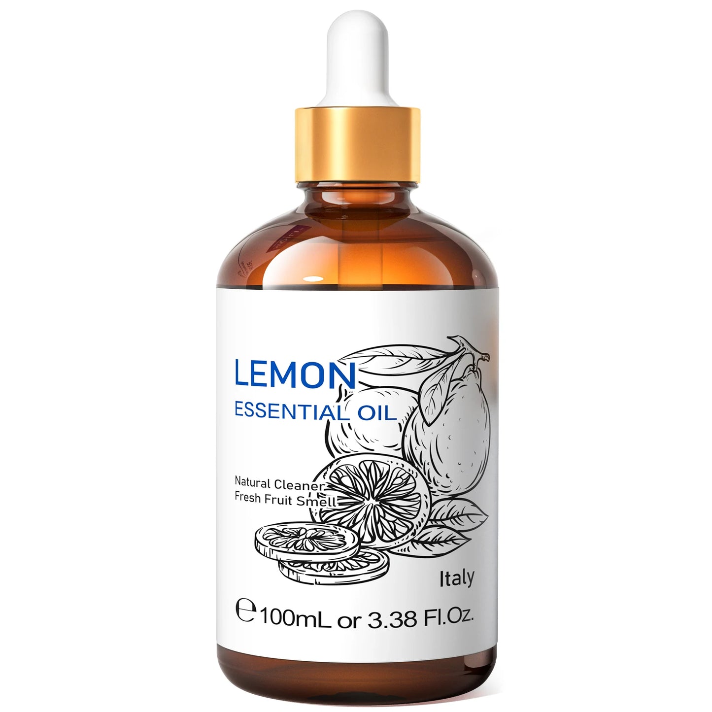 HIQILI 100ml Natural Essential Oil, Geranium/Tea Tree/Rosemary/Rose/Vanilla/Lavender/Peppermint, Used For Humidifiers/Diffusers
