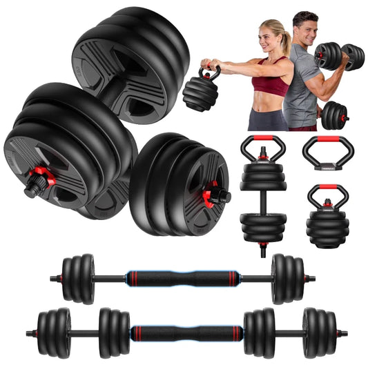 FITPLAM 5-in-1 Adjustable Dumbbell Set (20–90 LB)