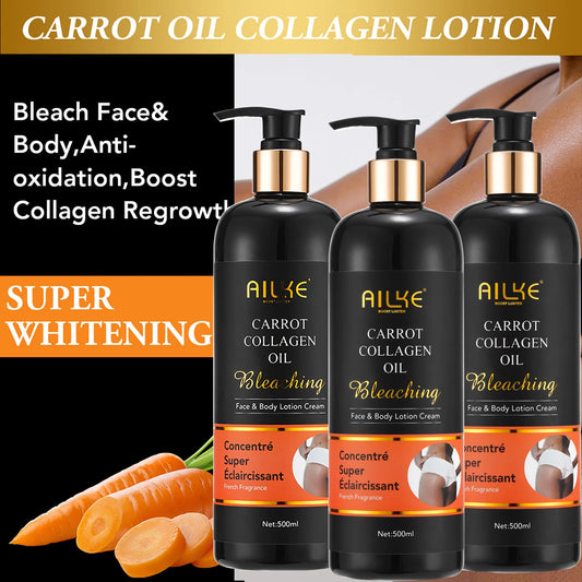 AILKE Whitening And Moisturizing Body Lotion, For Dark And Black Skin , With Collagen Cleaning Skin, Reduce Dark Spots, 500ml