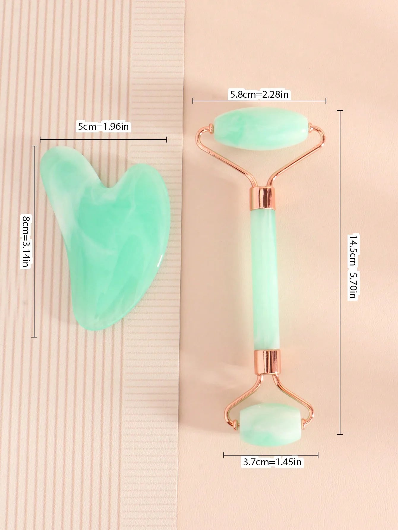 3pcs/Set Facial Massage Scraping Beauty Tool Kit - Face Roller, Massage Stick, Ice Gel Pack, Pink Body Meridian Massage Cupping